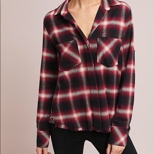 Cloth & Stone Split-Back Plaid Buttondown